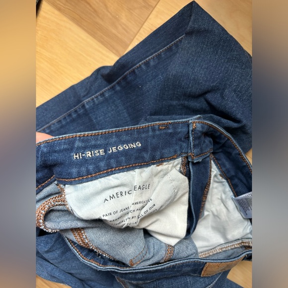 AE Next Level Stretch High Waisted Ripped Jegging - Picture 3 of 6